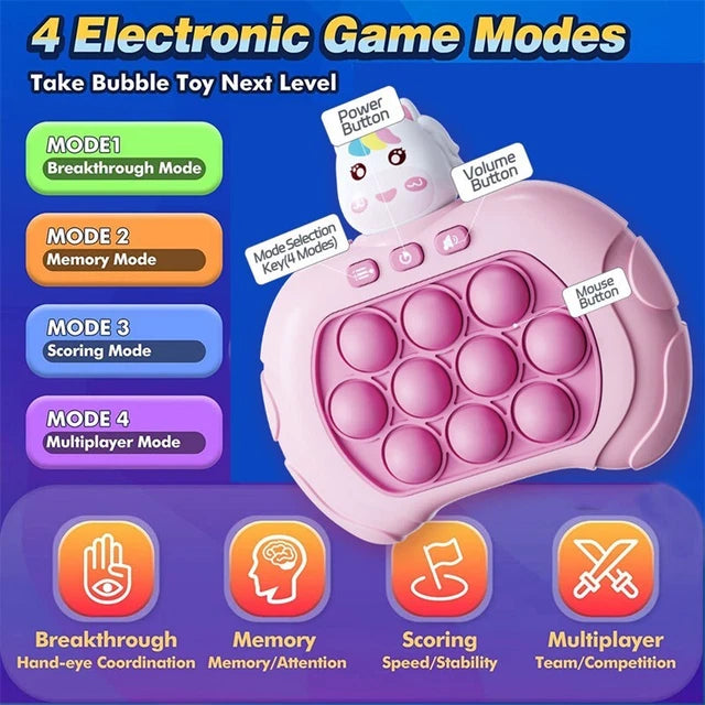 Cat Electronic Quick Push Pop Game Console