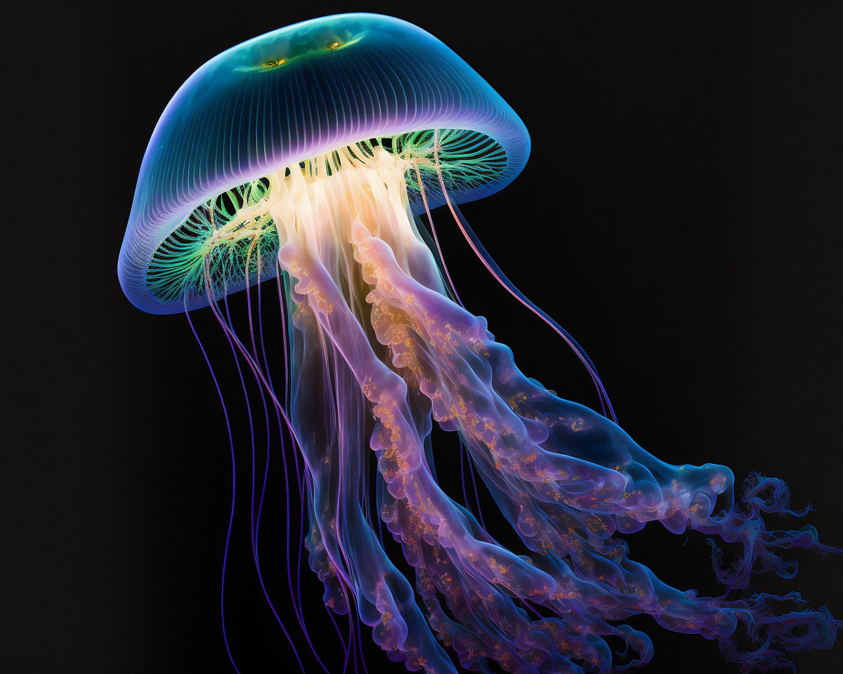 Blue Jellyfish Squishy Sensory Toy